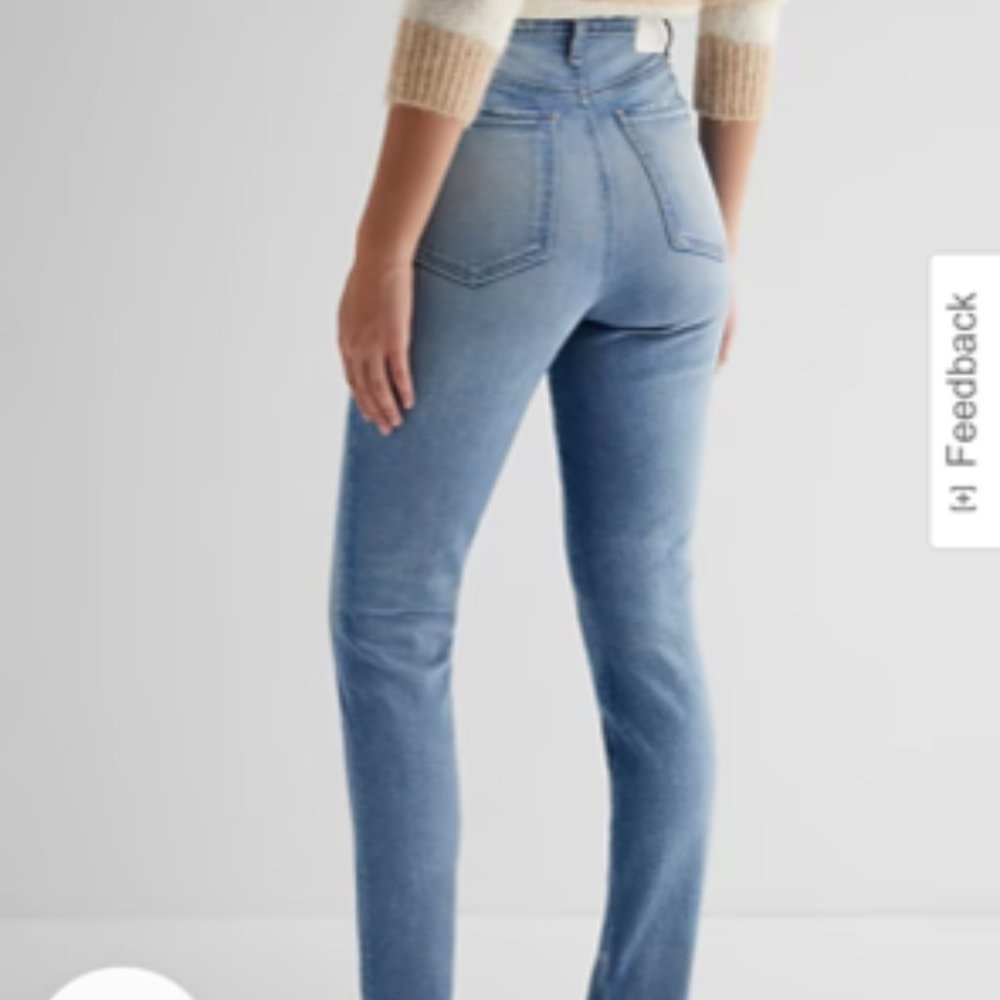 Express High Waisted '90s Skinny Jeans Size: 2 Color: Medium Wash